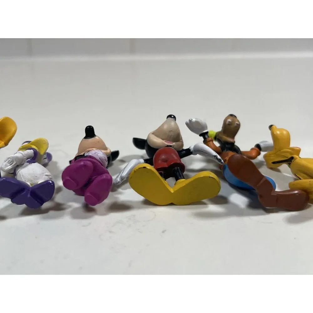 Disney Figures Mickey Minnie‎ Donald Daisy Pluto Toy Cake Topper Lot Collectible